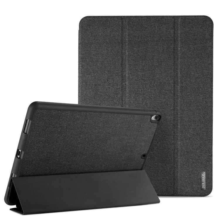 DUX DUCIS Domo Series Horizontal Flip Magnetic TPU + PU Leather Tablet Case with Three-folding Holder & Pen Slot For iPad Pro 12.9 inch 2017(Black) - iPad Pro 12.9 inch Cases by DUX DUCIS | Online Shopping South Africa | PMC Jewellery | Buy Now Pay Later Mobicred