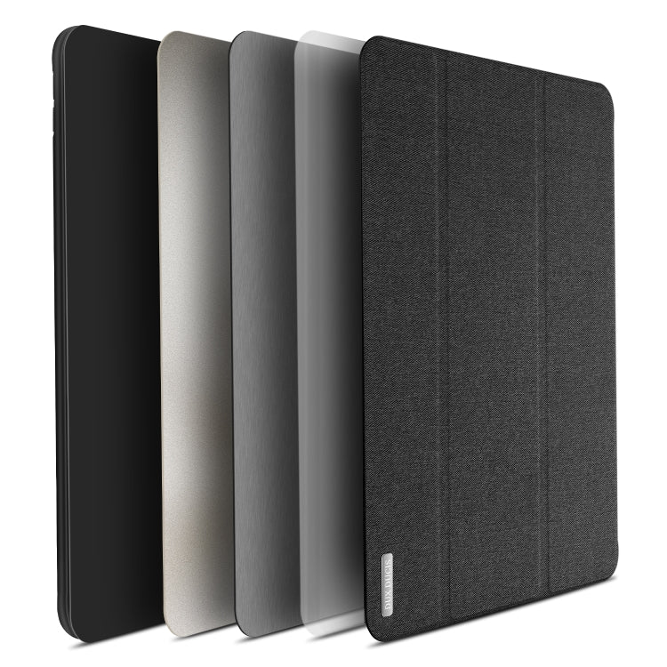 DUX DUCIS Domo Series Horizontal Flip Magnetic TPU + PU Leather Tablet Case with Three-folding Holder & Pen Slot For iPad Pro 12.9 inch 2017(Black) - iPad Pro 12.9 inch Cases by DUX DUCIS | Online Shopping South Africa | PMC Jewellery | Buy Now Pay Later Mobicred