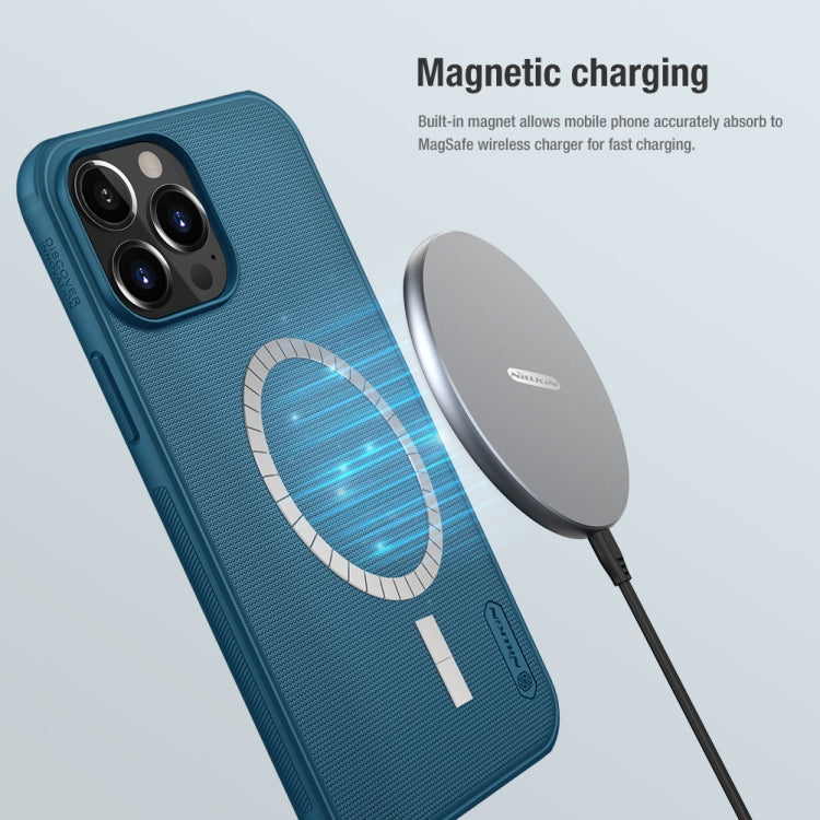 For iPhone 13 Pro NILLKIN Frosted Shield Pro Magnetic Magsafe Phone Case (Black) - iPhone 13 Pro Cases by NILLKIN | Online Shopping South Africa | PMC TechLife | Buy Now Pay Later Mobicred