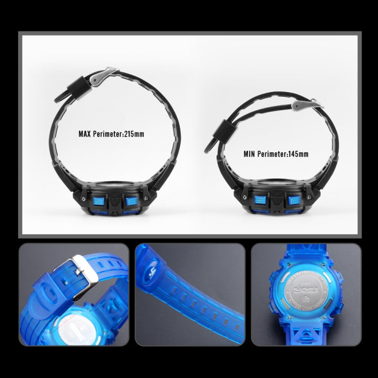 SKMEI 1451 LED Digital Stopwatch Chronograph Luminous Children Sports Electronic Watch(Black Shell Blue Circle) - LED Digital Watches by SKMEI | Online Shopping South Africa | PMC Jewellery | Buy Now Pay Later Mobicred