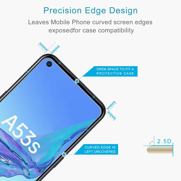 0.26mm 9H 2.5D Tempered Glass Film For OPPO A53s 5G - OPPO Tempered Glass by DIYLooks | Online Shopping South Africa | PMC Jewellery | Buy Now Pay Later Mobicred