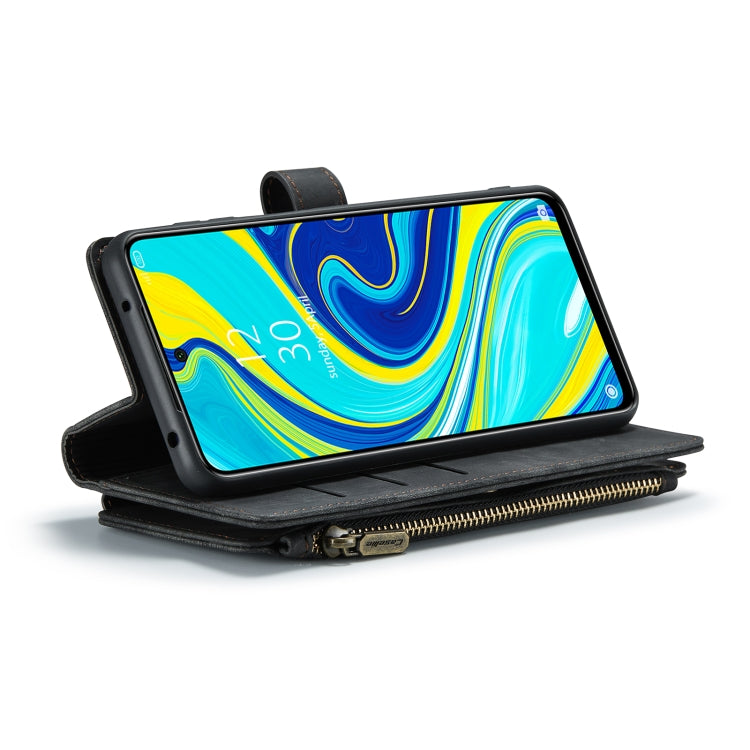 For Xiaomi Redmi Note 9 Pro Max / Redmi Note 9 Pro / Redmi Note 9s CaseMe-C30 Multifunctional Horizontal Flip PU + TPU Phone Case(Black) - Xiaomi Cases by CaseMe | Online Shopping South Africa | PMC TechLife | Buy Now Pay Later Mobicred