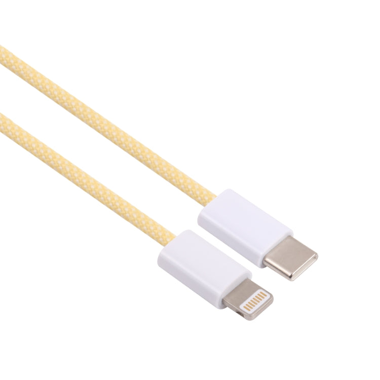 12W PD USB-C / Type-C to 8 Pin Data Cable, Cable Length: 1m(Yellow) - 2 in 1 Cable by PMC TechLife | Online Shopping South Africa | PMC TechLife
