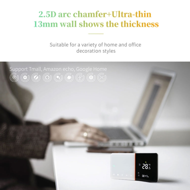 BHT-005-GALW 220V AC 3A Smart Home Heating Thermostat for EU Box, Control Water Heating with Only Internal Sensor & WIFI Connection - free shipping - PMC TechLife - Order now!