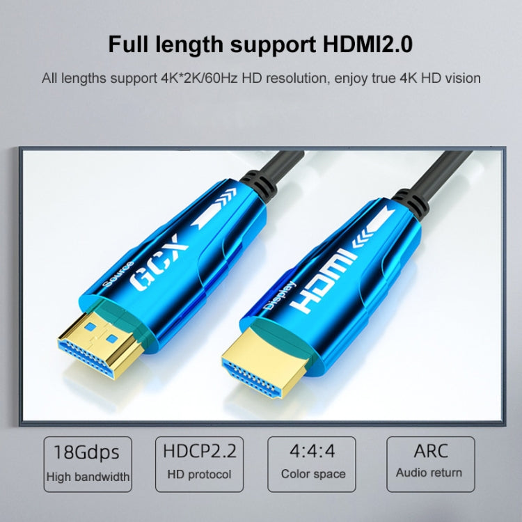 HDMI 2.0 Male to HDMI 2.0 Male 4K HD Active Optical Cable, Cable Length:20m - Audio Optical Cables by PMC Jewellery | Online Shopping South Africa | PMC Jewellery