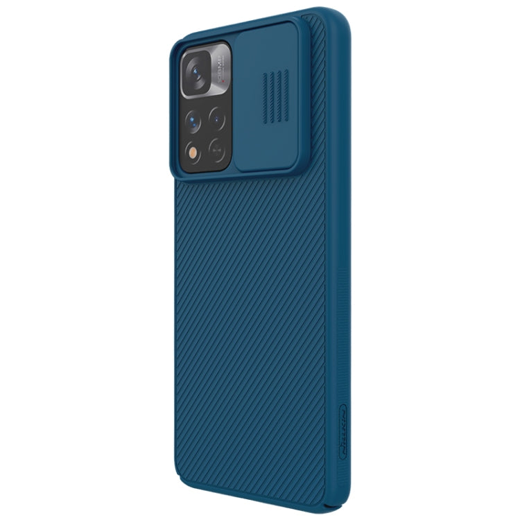 For Xiaomi Redmi Note 11 Pro China / 11 Pro+ Global / Mi 11i / Mi 11i 5G NILLKIN Black Mirror Series Camshield PC Phone Case(Blue) - Redmi Note 11 Pro Case by NILLKIN | Online Shopping South Africa | PMC Jewellery
