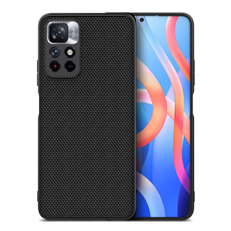 For Xiaomi Redmi Note 11 5G / 11T 5G / 11S 5G / Poco M4 Pro 5G NILLKIN 3D Textured Nylon Fiber TPU Phone Case(Black) - Xiaomi Cases by NILLKIN | Online Shopping South Africa | PMC Jewellery | Buy Now Pay Later Mobicred