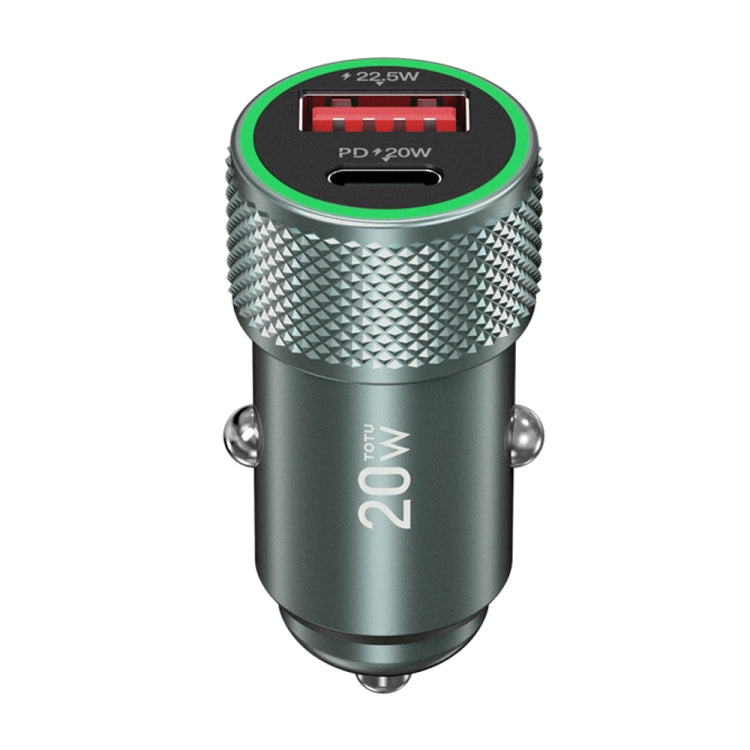 TOTUDESIGN DCCPD-010 Blade Series 20W Fast Charging Car Charger(Black) - Car Charger by TOTUDESIGN | Online Shopping South Africa | PMC TechLife | Buy Now Pay Later Mobicred