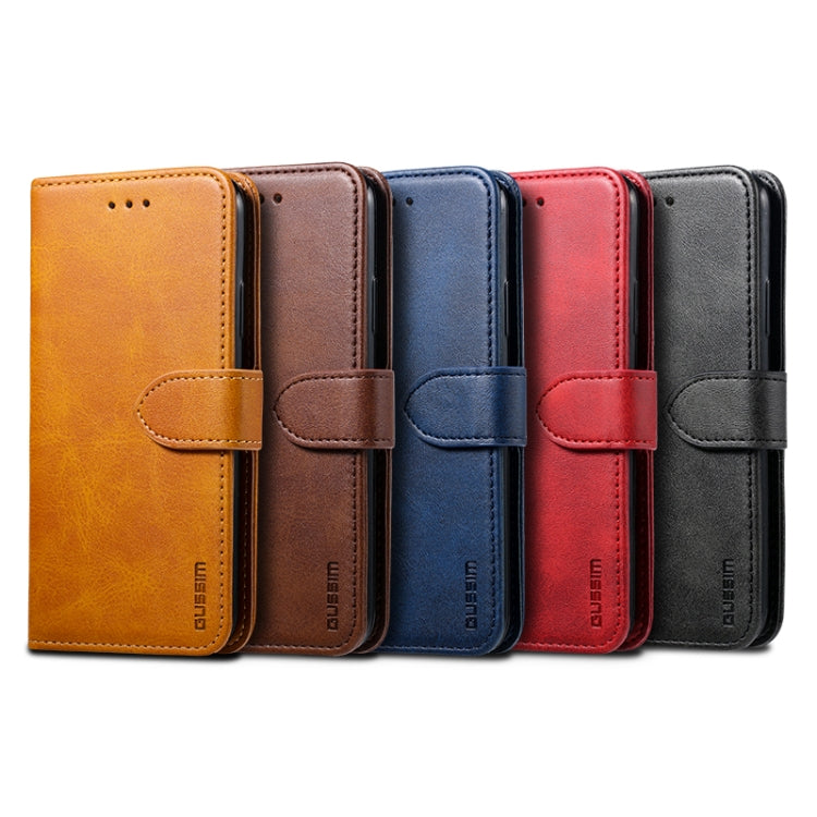 For iPhone 8  / 7 GUSSIM Magnetic Horizontal Flip Leather Case with Holder & Card Slots & & Wallet(Black) - free shipping - PMC TechLife - Order now!
