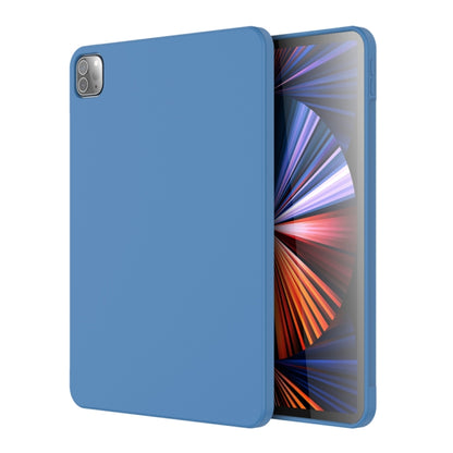 For iPad Pro 11 inch 2022 / 2021 / 2020 Mutural Silicone Microfiber Tablet Case(Light Blue) - iPad Pro 11 (2022/2021) Cases by Mutural | Online Shopping South Africa | PMC Jewellery | Buy Now Pay Later Mobicred