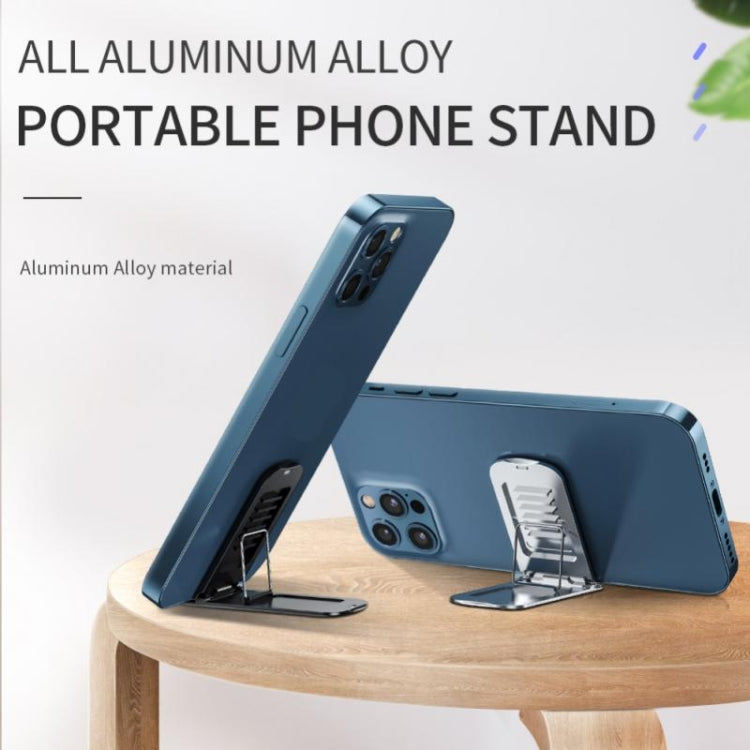 Aluminum Alloy Folding Phone Holder(Silver) - Desktop Holder by PMC TechLife | Online Shopping South Africa | PMC TechLife