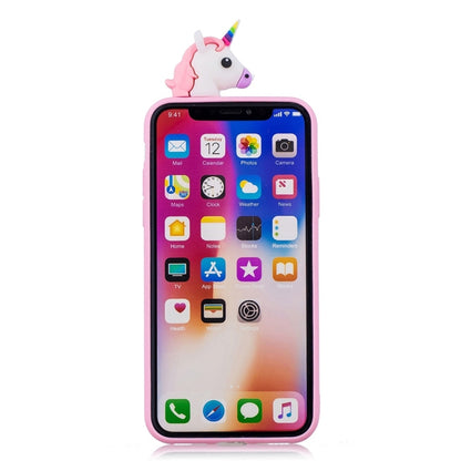 For iPhone X / XS Shockproof Cartoon TPU Protective Case(Unicorn) - More iPhone Cases by PMC Jewellery | Online Shopping South Africa | PMC Jewellery