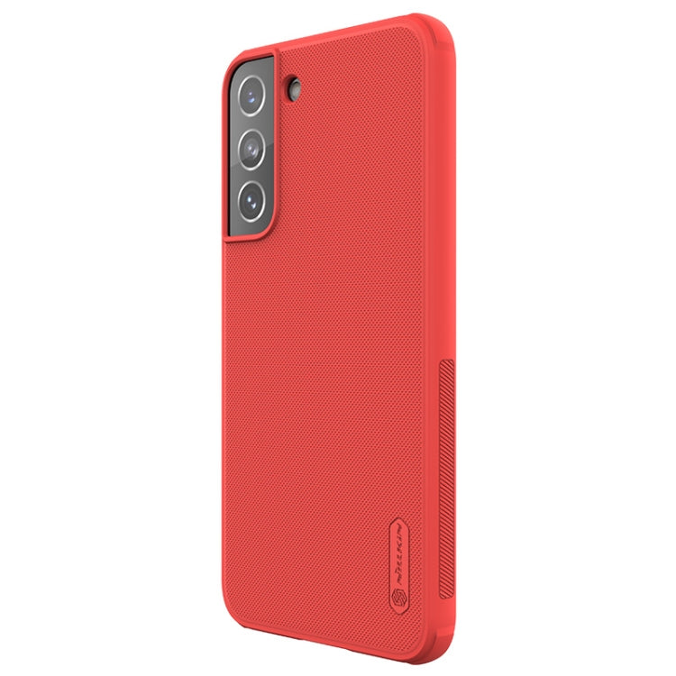 For Samsung Galaxy S22+ 5G NILLKIN Super Frosted Shield Pro PC + TPU Phone Case(Red) - Galaxy S22+ 5G Cases by NILLKIN | Online Shopping South Africa | PMC Jewellery
