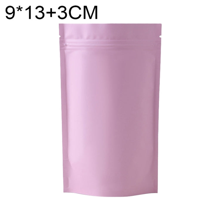 100 PCS/Set Matte Aluminum Foil Snack Stand-up Pouch, Size:9x13+3cm(Pink) - Preservation Supplies by PMC TechLife | Online Shopping South Africa | PMC TechLife | Buy Now Pay Later Mobicred