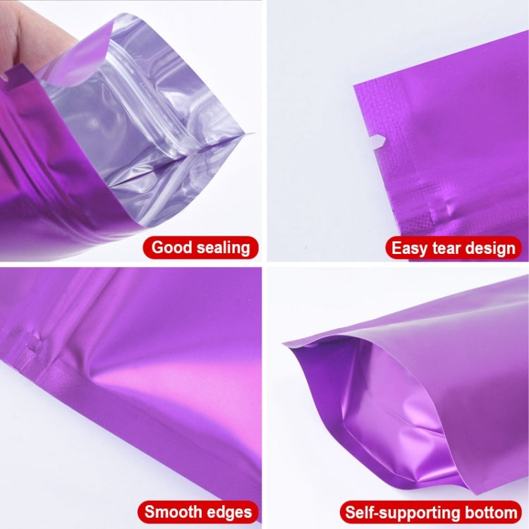 100 PCS/Set Matte Aluminum Foil Snack Stand-up Pouch, Size:9x13+3cm(Pink) - Preservation Supplies by PMC TechLife | Online Shopping South Africa | PMC TechLife | Buy Now Pay Later Mobicred