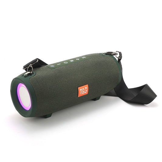 T&G TG322 40W Waterproof Portable LED Bluetooth Speaker(Army Green) - Desktop Speaker by T&G | Online Shopping South Africa | PMC Jewellery