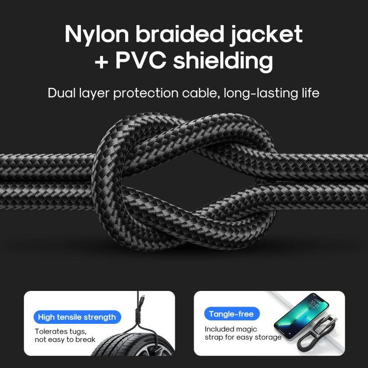 JOYROOM S-2024N1-PD 20W Type-C / USB-C to 8 Pin Fast Charging Cable, Length:2m(Black) - Normal Style Cable by JOYROOM | Online Shopping South Africa | PMC Jewellery