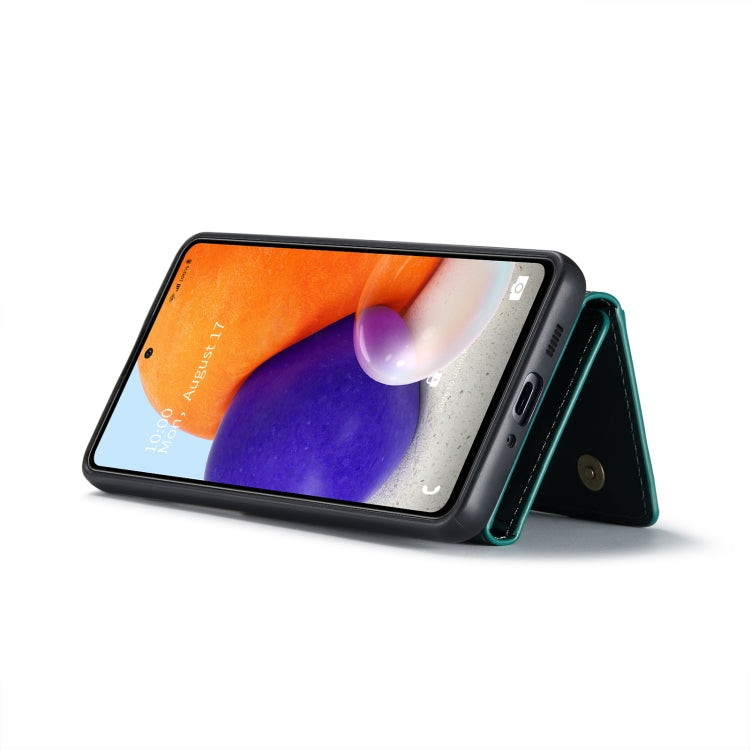 For Samsung Galaxy A73 5G DG.MING M2 Series 3-Fold Multi Card Bag + Phone Case(Green) - Galaxy Phone Cases by DG.MING | Online Shopping South Africa | PMC TechLife | Buy Now Pay Later Mobicred