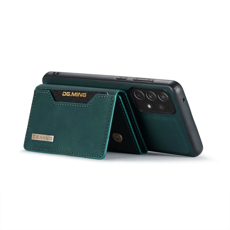 For Samsung Galaxy A73 5G DG.MING M2 Series 3-Fold Multi Card Bag + Phone Case(Green) - Galaxy Phone Cases by DG.MING | Online Shopping South Africa | PMC TechLife | Buy Now Pay Later Mobicred