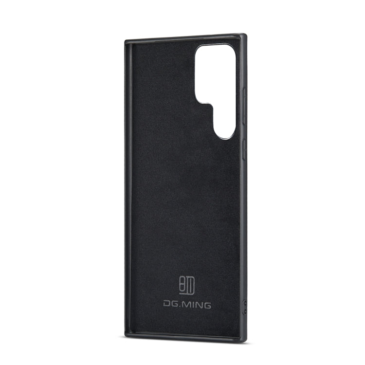 For Samsung Galaxy S22 Ultra 5G DG.MING M1 Series 3-Fold Multi Card Wallet Phone Case(Coffee) - Galaxy S22 Ultra 5G Cases by DG.MING | Online Shopping South Africa | PMC TechLife | Buy Now Pay Later Mobicred