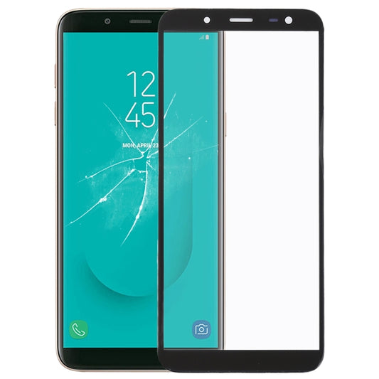 For Samsung Galaxy J6 / J600 Front Screen Outer Glass Lens with OCA Optically Clear Adhesive - Outer Glass Lens by PMC Jewellery | Online Shopping South Africa | PMC Jewellery