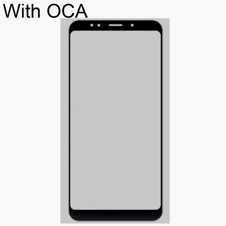 Front Screen Outer Glass Lens with OCA Optically Clear Adhesive for Xiaomi Redmi Note 5(Black) - free shipping - PMC TechLife - Order now!