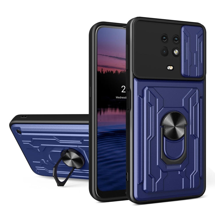 For Nokia G10 Sliding Camshield Card Phone Case(Blue) - free shipping - PMC TechLife - Order now!