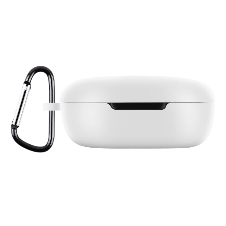 For Xiaomi Redmi Buds 4 Lite Silicone Earphone Protective Case with Hook (White) - Xiaomi Earphone Case by PMC TechLife | Online Shopping South Africa | PMC TechLife