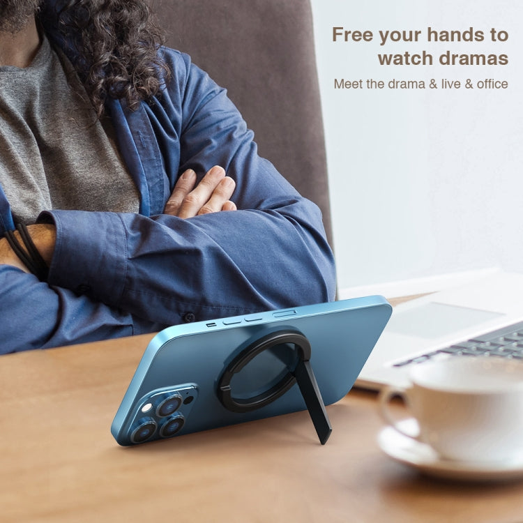 DUX DUICS Stoyobe HF-IV Magnetic Mobile Phone Stand Bracket for iPhone 12 & 13 Series(Black) - Hand-Sticking Bracket by DUX DUCIS | Online Shopping South Africa | PMC TechLife | Buy Now Pay Later Mobicred