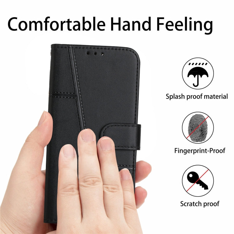 For Samsung Galaxy A33 5G Stitching Calf Texture Buckle Leather Phone Case(Black) - free shipping - PMC TechLife - Order now!