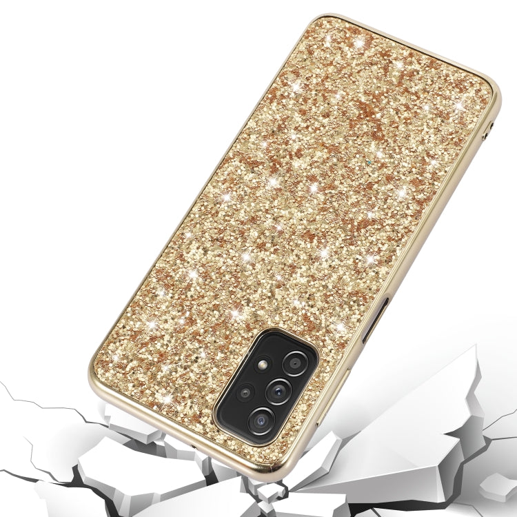 For Samsung Galaxy A13 4G Glitter Powder Shockproof TPU Phone Case(Rose Gold) - free shipping - PMC TechLife - Order now!