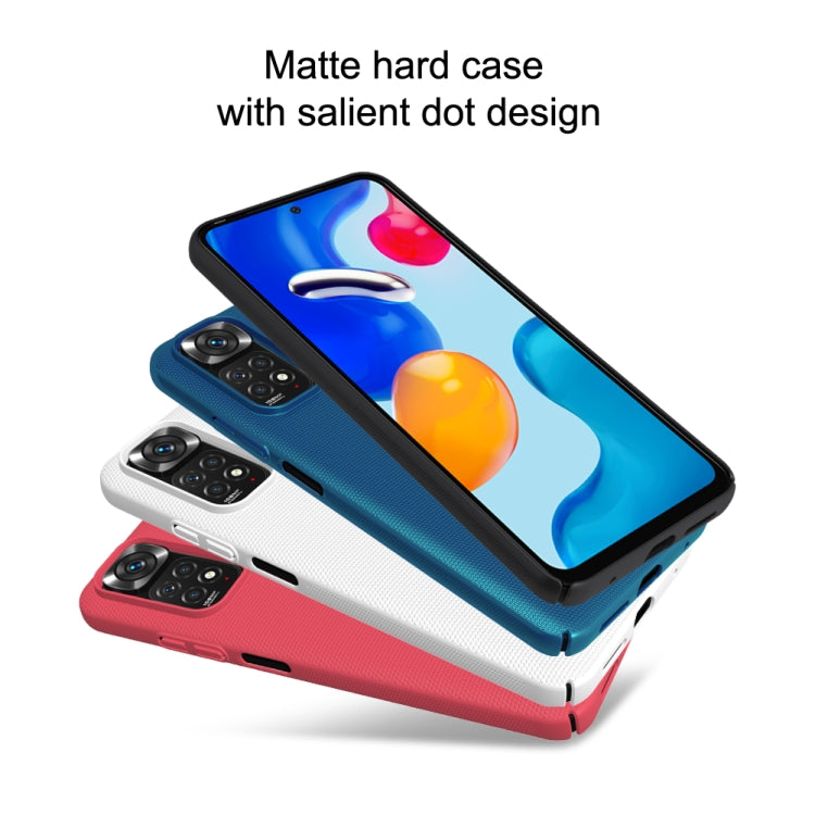 For Xiaomi Redmi Note 11S NILLKIN Frosted PC Phone Case(White) - Xiaomi Cases by NILLKIN | Online Shopping South Africa | PMC TechLife