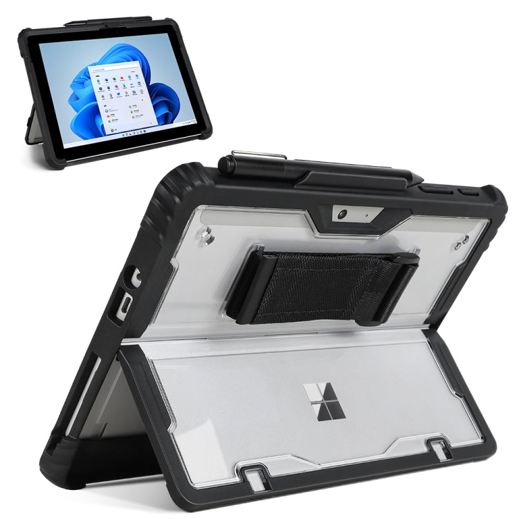 For MicroSoft Surface Go 1 / 2 / 3 Acrylic Transparent Hand Strap Laptop Case - Other by PMC TechLife | Online Shopping South Africa | PMC TechLife