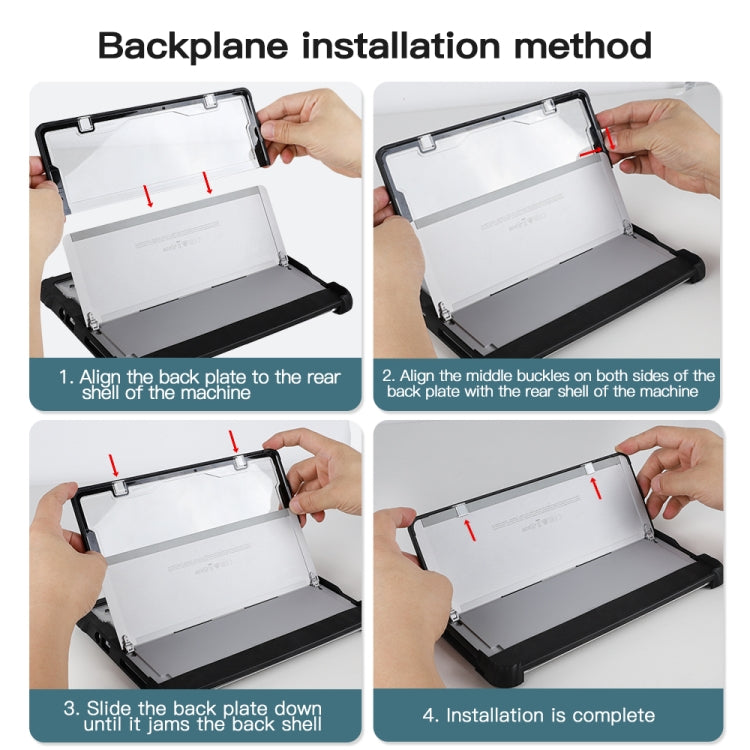 For MicroSoft Surface Go 1 / 2 / 3 Acrylic Transparent Hand Strap Laptop Case - Other by PMC TechLife | Online Shopping South Africa | PMC TechLife