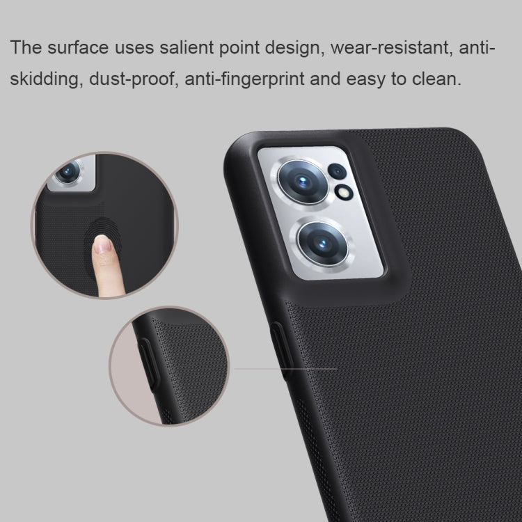 For OnePlus Nord CE 2 5G NILLKIN Frosted PC Phone Case(Black) - OnePlus Cases by NILLKIN | Online Shopping South Africa | PMC TechLife | Buy Now Pay Later Mobicred