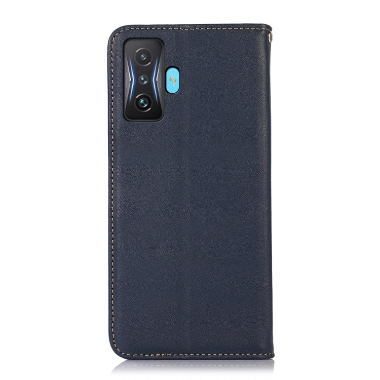 For Xiaomi Redmi K50 Gaming KHAZNEH Nappa Top Layer Cowhide Leather Phone Case(Blue) - free shipping - PMC TechLife - Order now!