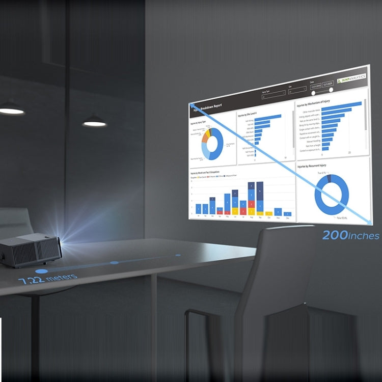 VIVIBRIGHT D5000 1920x1080P 420ANSI 6000Lumens LCD + LED HD Digital Projector, Basic Version UK Plug - LED Projector by VIVIBRIGHT | Online Shopping South Africa | PMC TechLife