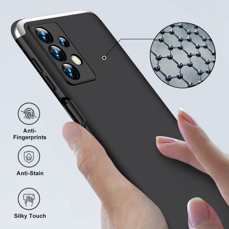 For Samsung Galaxy A23 GKK Three Stage Splicing Full Coverage PC Phone Case(Black Silver) - free shipping - PMC TechLife - Order now!