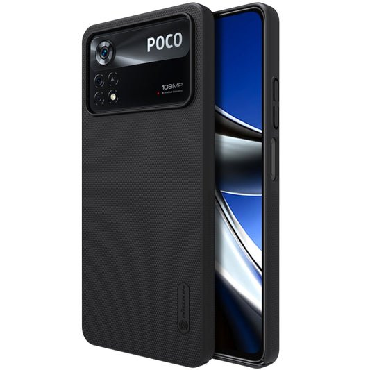 For Xiaomi Poco X4 Pro 5G NILLKIN Frosted PC Phone Case(Black) - Poco X4 Pro 5G Cases by NILLKIN | Online Shopping South Africa | PMC Jewellery