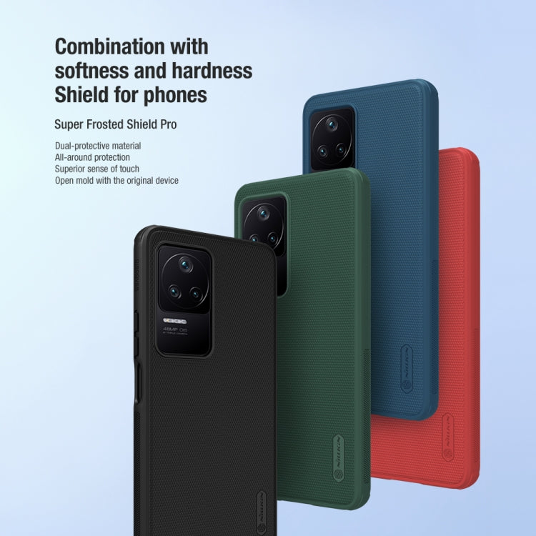 For Xiaomi Redmi K40S NILLKIN Frosted Shield Pro PC + TPU Phone Case(Black) - Xiaomi Cases by NILLKIN | Online Shopping South Africa | PMC TechLife | Buy Now Pay Later Mobicred