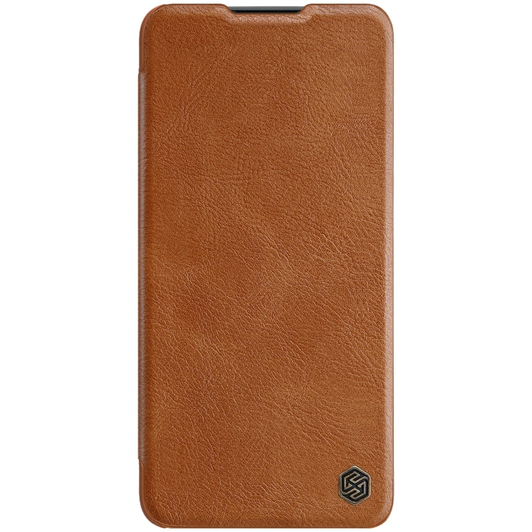 For Xiaomi Poco X4 Pro 5G NILLKIN QIN Series Pro Sliding Camera Cover Leather Phone Case(Brown) - Xiaomi Cases by NILLKIN | Online Shopping South Africa | PMC Jewellery