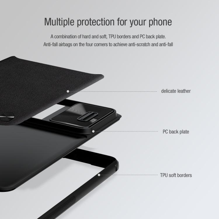 For Xiaomi Redmi K50 / K50 Pro NILLKIN Camshield PC + TPU Phone Case(Purple) - Xiaomi Cases by NILLKIN | Online Shopping South Africa | PMC Jewellery