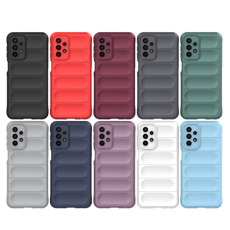 For Samsung Galaxy A23 Magic Shield TPU + Flannel Phone Case(Grey) - Galaxy Phone Cases by PMC TechLife | Online Shopping South Africa | PMC TechLife | Buy Now Pay Later Mobicred