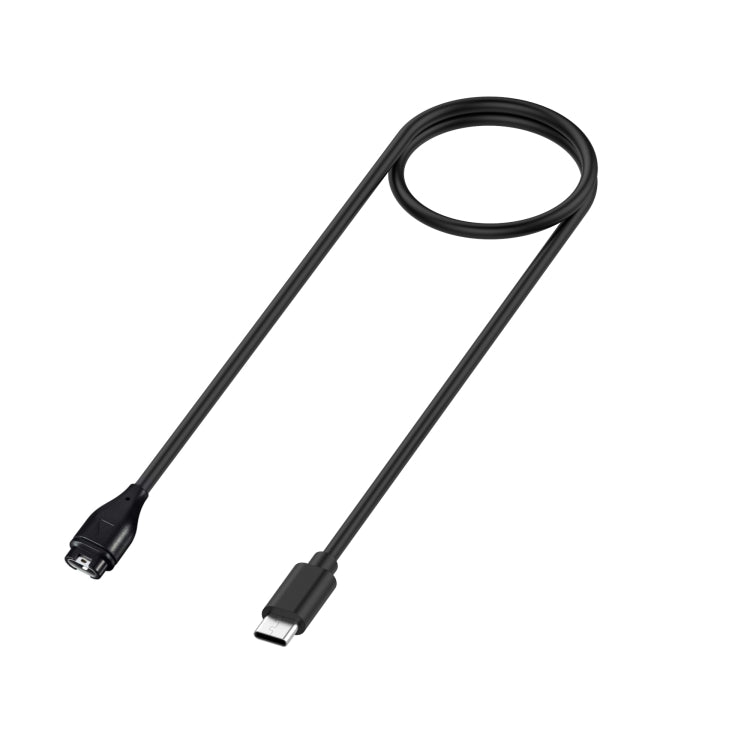 For Garmin Descent G1/Fenix 7/Tactix 7 Universal Type-C / USB-C Smart Watch Charging Cable, Length: 1m(Black) - free shipping - PMC TechLife - Order now!