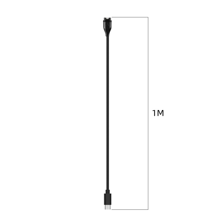 For Garmin Descent G1/Fenix 7/Tactix 7 Universal Type-C / USB-C Smart Watch Charging Cable, Length: 1m(Black) - free shipping - PMC TechLife - Order now!