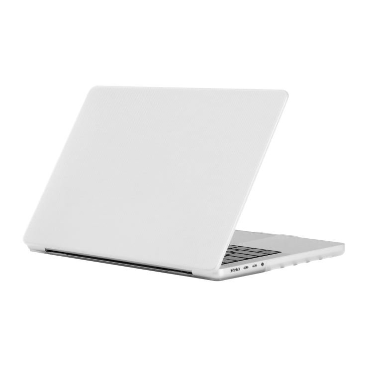 Dot Texture Double Sided Tanned Laptop Case For MacBook Pro 16.2 inch A2485 2021(Transparent) - MacBook Pro Cases by PMC TechLife | Online Shopping South Africa | PMC TechLife