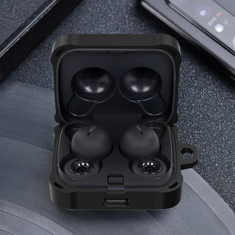 For Sony LinkBuds WF-L900 TPU+PC Wireless Earphone Protective Case Cover(Black) - free shipping - PMC TechLife - Order now!