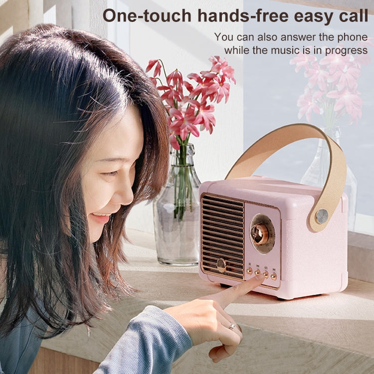 HM11 PLUS Portable HIFI Mini Retro Wireless Bluetooth Speaker(Dark Green) - Mini Speaker by PMC TechLife | Online Shopping South Africa | PMC TechLife