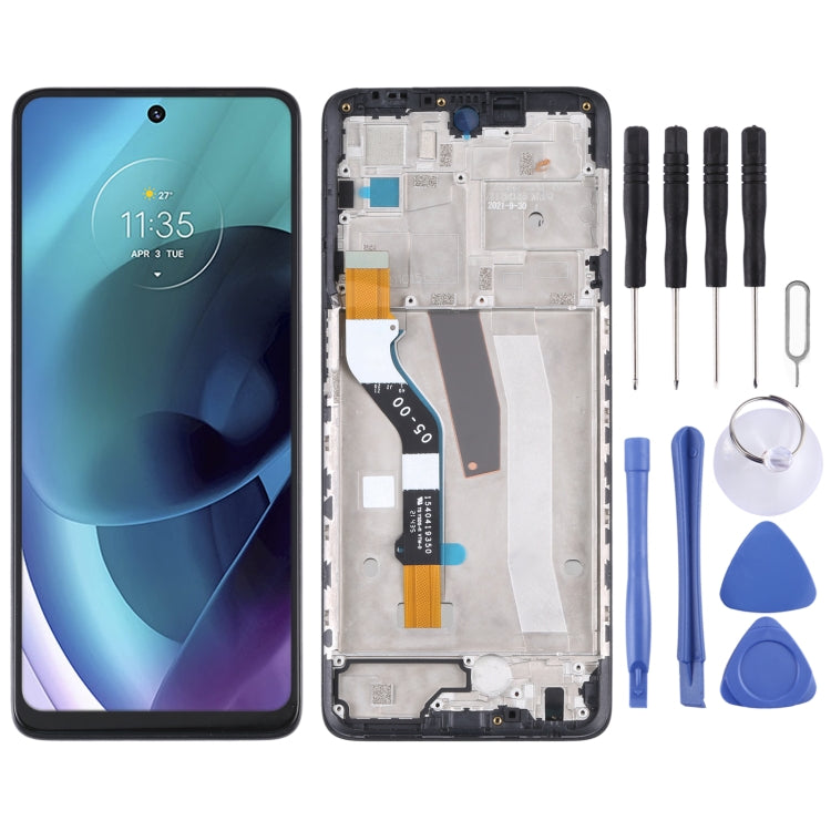 TFT LCD Screen for Motorola Moto G51 5G Digitizer Full Assembly with Frame - LCD Screen by PMC Jewellery | Online Shopping South Africa | PMC Jewellery