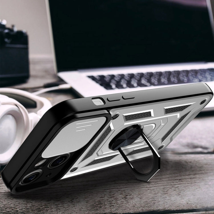 For iPhone 14 Sliding Camera Cover Design TPU+PC Phone Case (Silver) - free shipping - PMC TechLife - Order now!